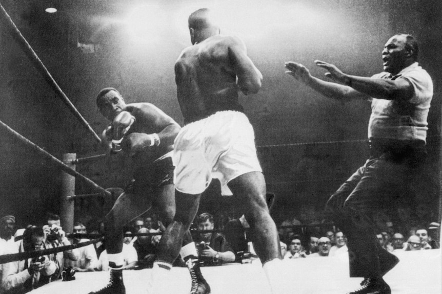 Cassius Clay fights Sonny Liston