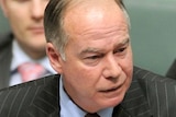 Liberal backbencher Russell Broadbent talking in Parliament House
