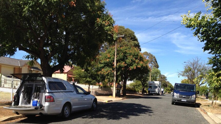 Learmonth Street at Enfield in Adelaide after shots fired