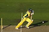 Australia's Meg Lanning bats during game two of the ODI series with India at Bellerive Oval.