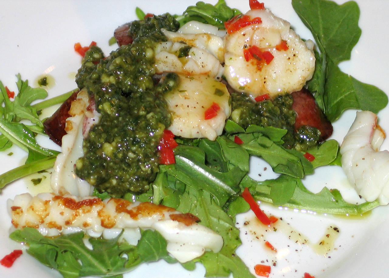 Scallops, Squid and Chorizo - ABC News