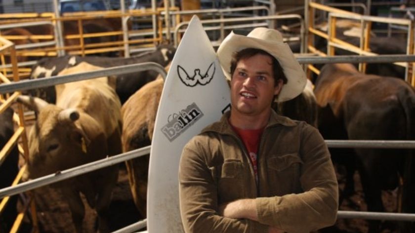 Surfer Sullivan McLeod plans to be the first amateur to join the US bull-riding tour.