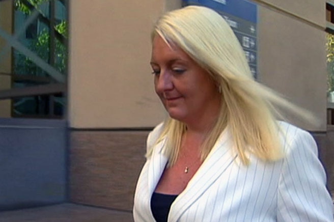 Nicola Gobbo walking outside court in Melbourne.