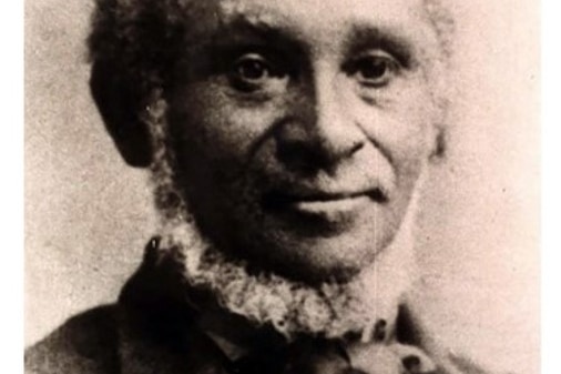 A black and white historic picture of a man 