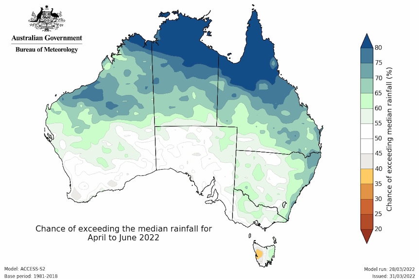 A very wet looking country on a skecth of Australia