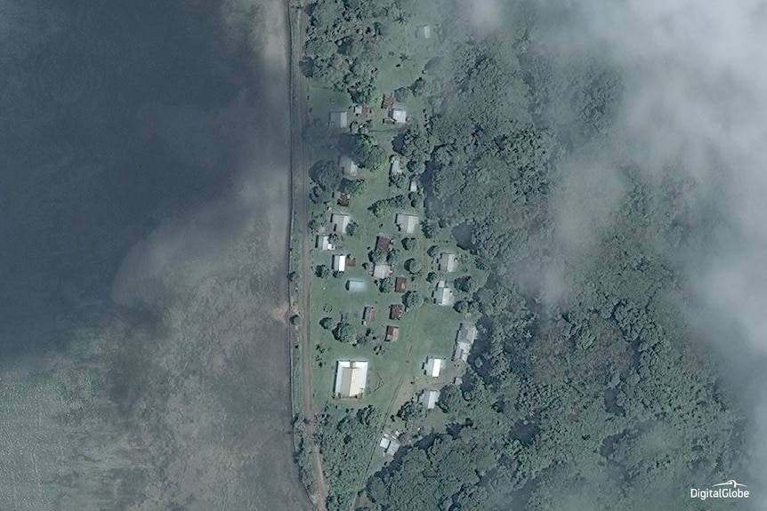 Tavua village before the damage caused by Cyclone Winston.
