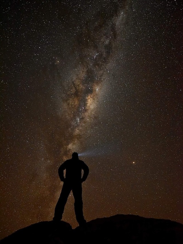 The Milky Way and Mars from Tasmania