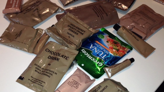 Military ration packs produced in Scottsdale, northern Tasmania.