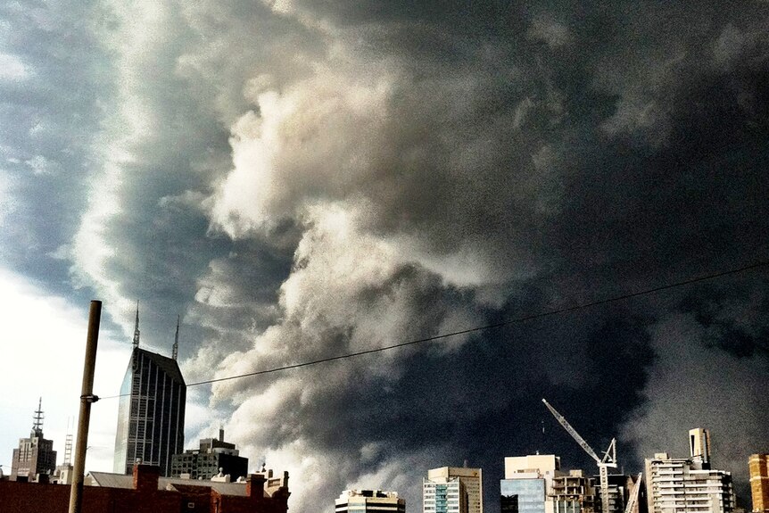 Wild storms: North Melbourne.