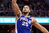 Ben Simmons dunks for the 76ers against the Wizards on NBA debut