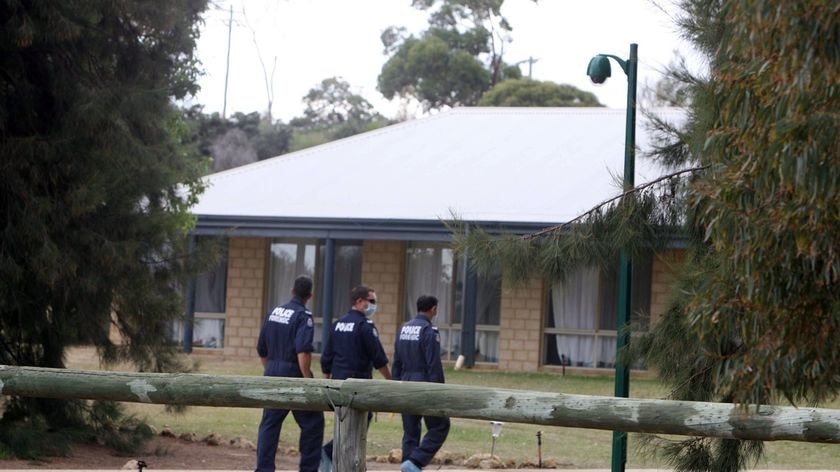 Police at the scene of the Gypsy Joker shootings