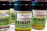 A picture taken at the French national anti-doping laboratory shows urine samples to be tested for EPO.