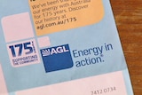 AGL electricity bill sitting on a table