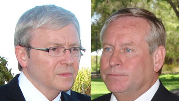 Kevin Rudd has failed to win over WA Premier Colin Barnett.