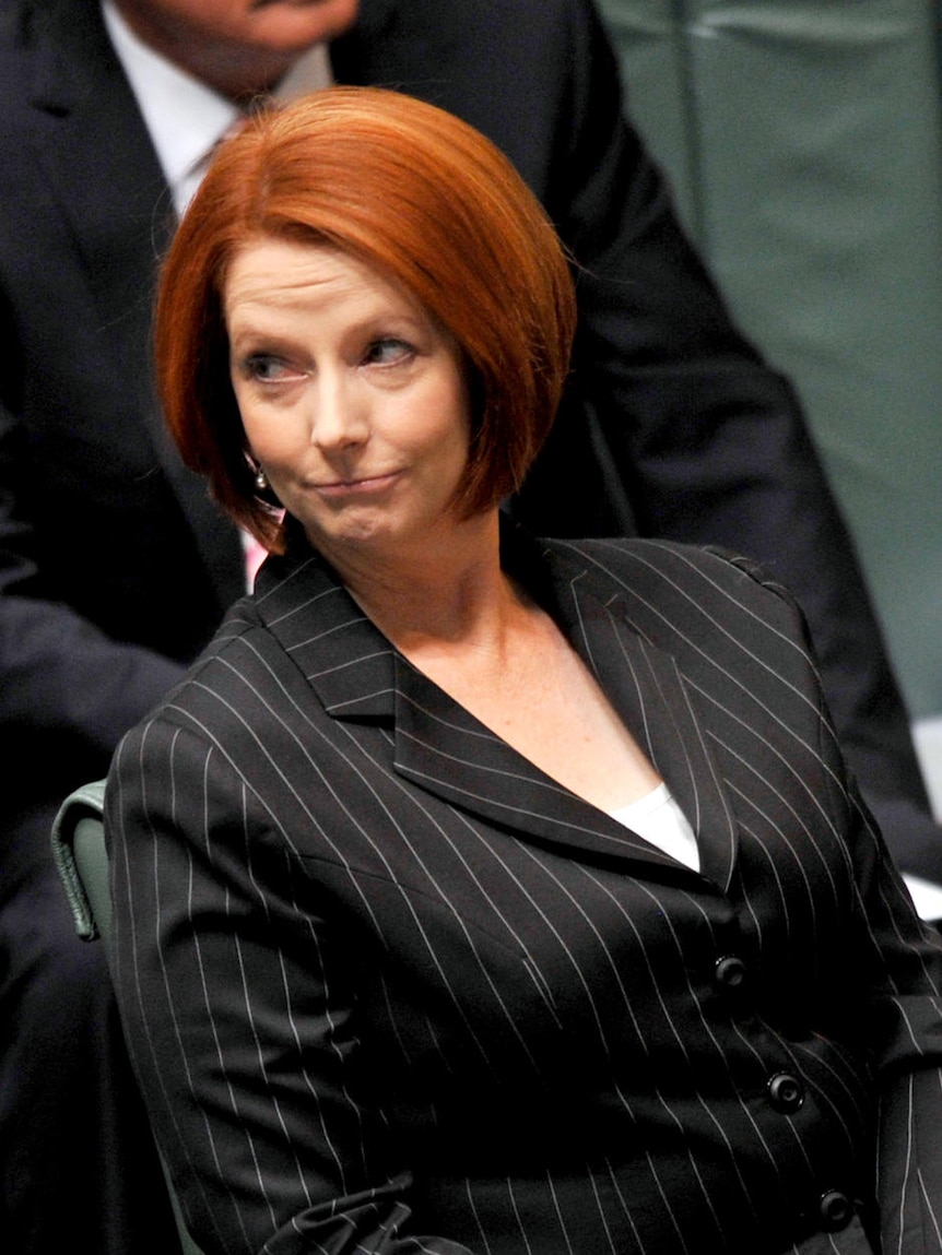 'Out of line'... Prime Minister Julia Gillard