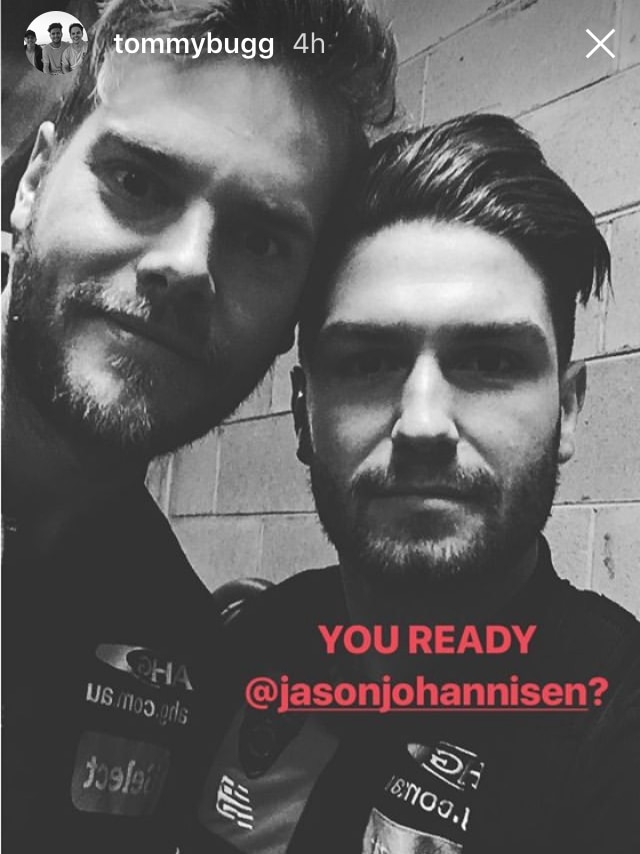 Tom Bugg calls out Jason Johannisen on Instagram