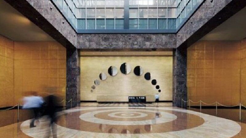 The atrium at 101 Collins Street, Melbourne.