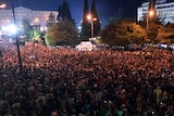 Thousands attend a pro-NO rally in Athens