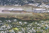 Aerial view showing future airport