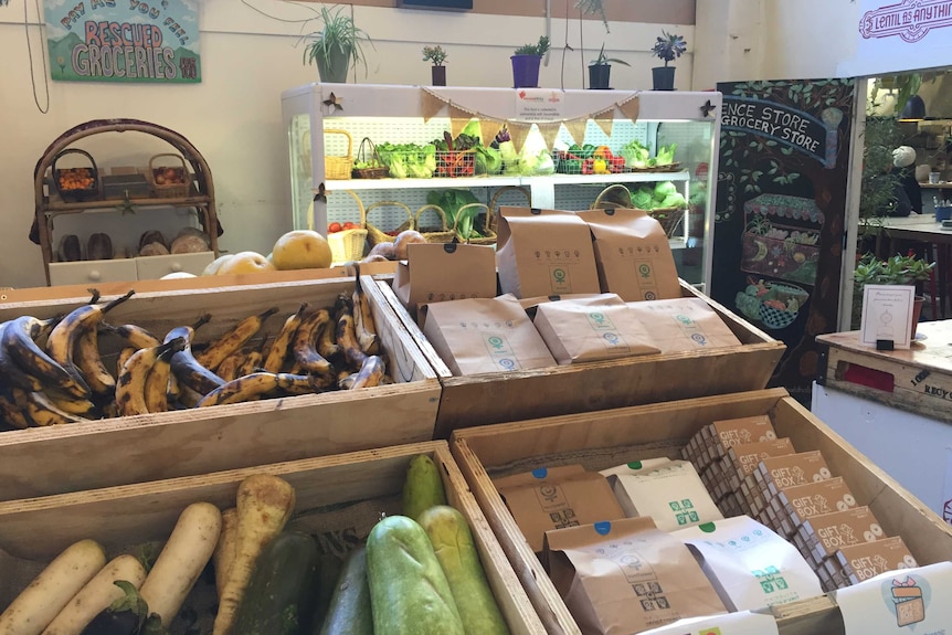 Inside a Melbourne fruit and produce store.