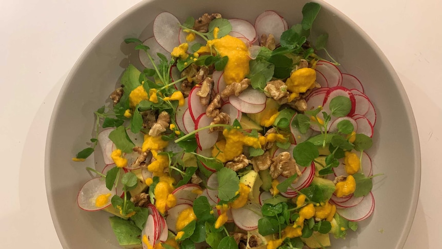 Tracey Cotterell’s Avocado Salad with Japanese Miso Dressing