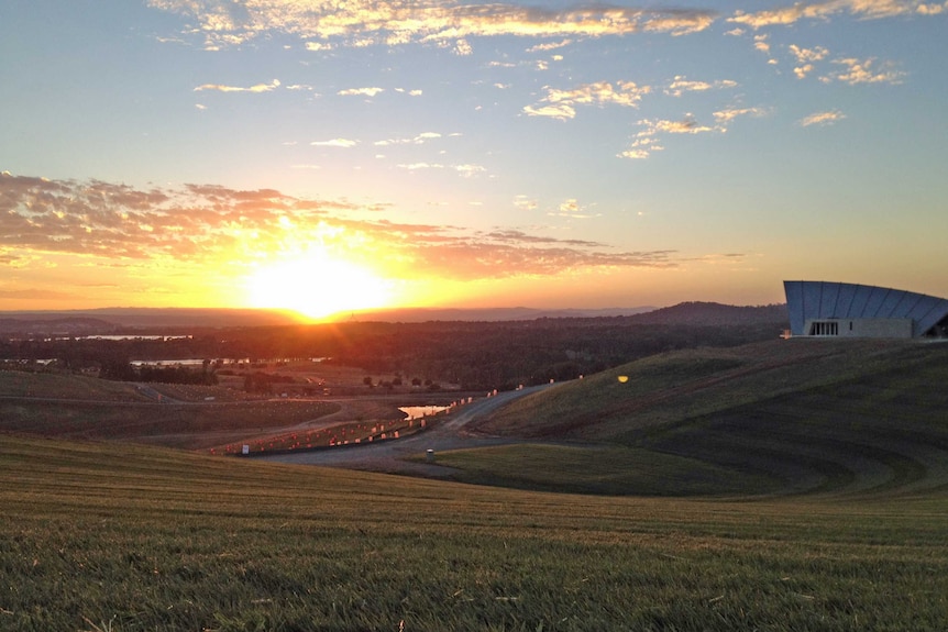 Sunrise at the National Arboretum.