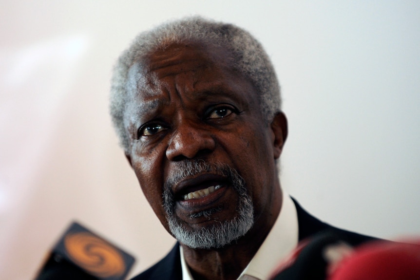UN-Arab League envoy Kofi Annan