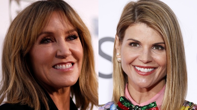 Desperate Housewives star Felicity Huffman (left) and Full House actress Lori Loughlin (right) were among those charged.