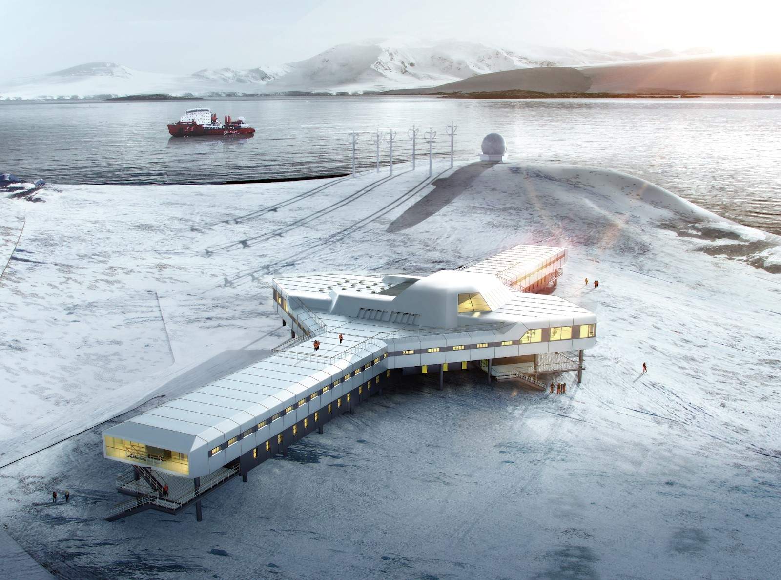 Artist's render of China's new Antarctic base