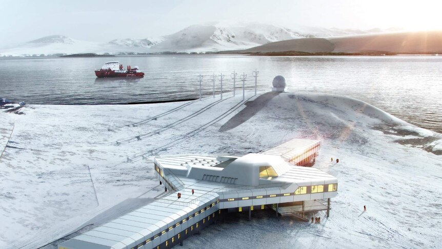 Artist's render of China's new Antarctic base