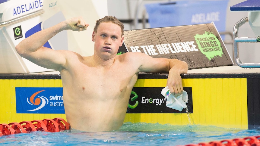 David McKeon wins the 400m freestyle on day one of the 2013 Australian Swimming Championships.
