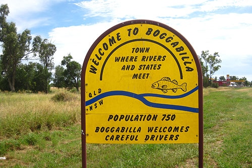 Sign for Boggabilla.