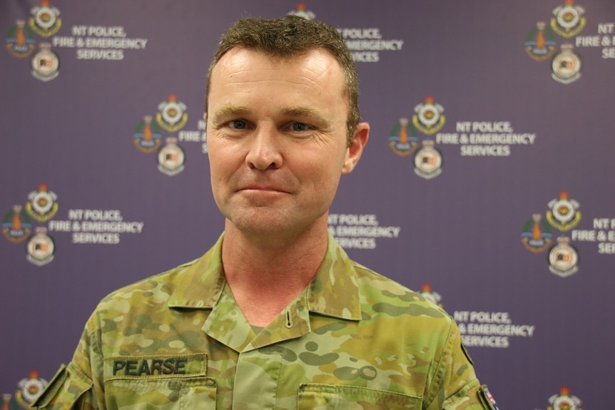 Brigadier Matthew Pearse stands in his uniform