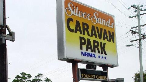 Silver Sands caravan park at Evans Head