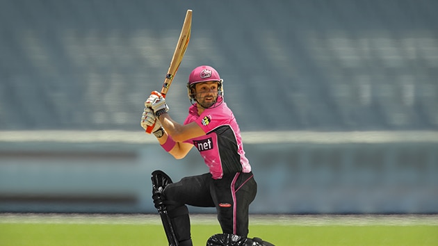 Ed Cowan in action for the Sydney Sixers