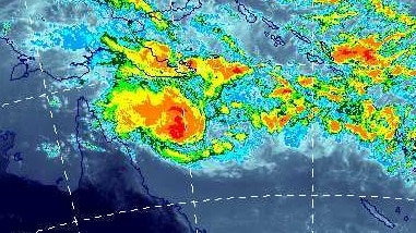 Tropical Cyclone Nathan off far north Queensland 09:30 AEST on Monday 16 March 2015