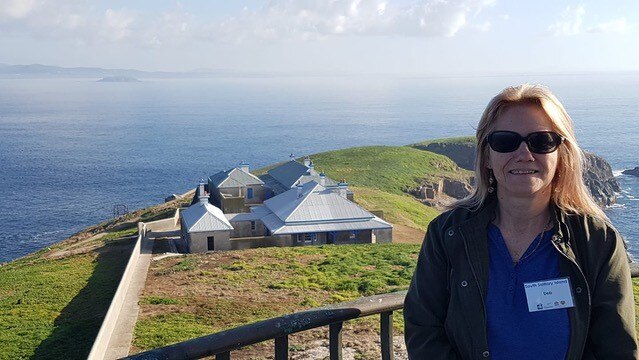 Former resident of the South Solitary Lighthouse in the 1970s, Debra Masters returned to her childhood home for a visit