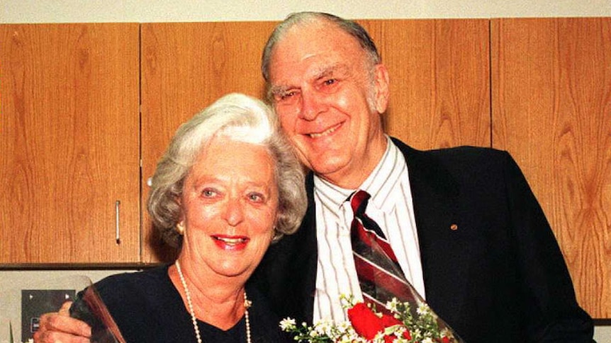 Professor Sherwood Rowland and his wife in 1995