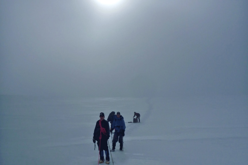 Explorers climb into the unknown