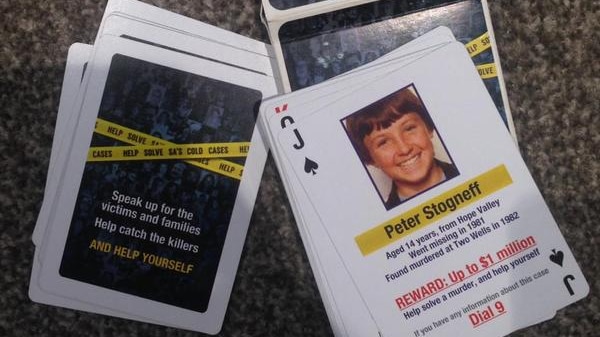 Unsolved cases playing cards
