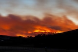 Bushfire at Lake Repulse in central Tasmania.
