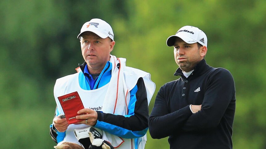 Garcia gets some advice at PGA Championship