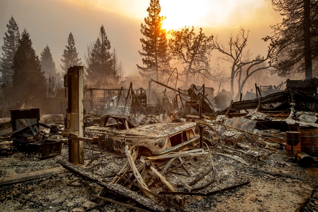 Paradise burns Before and after images show fury of California fires