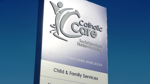 Maitland-Newcastle Catholic Diocese community services sign generic