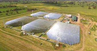 Solar thermal power plant near Forbes.