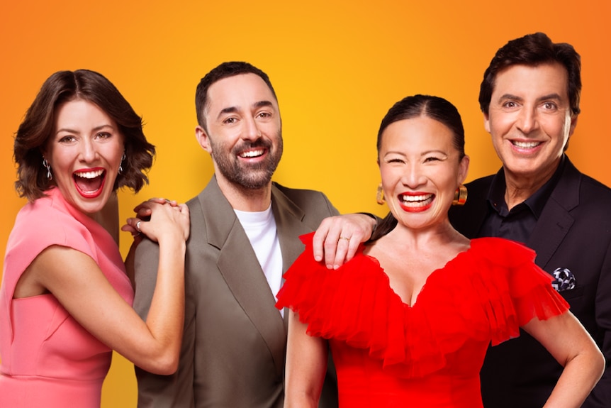 Masterchef season sixteen judges Sofia Levin, Andy Allen, Poh Ling Yeow and Jean-Christophe Novelli.