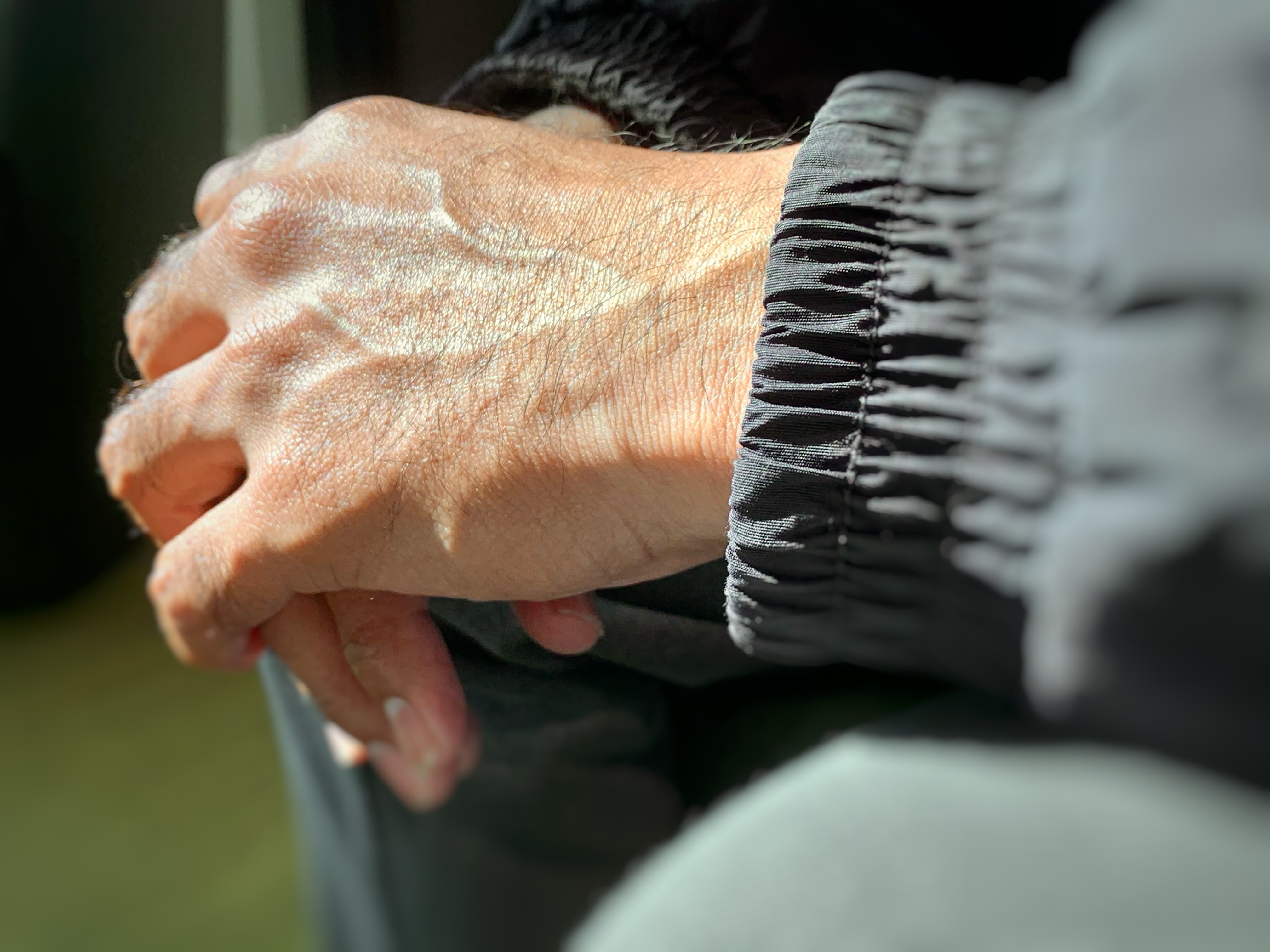 Asylum seeker's hands