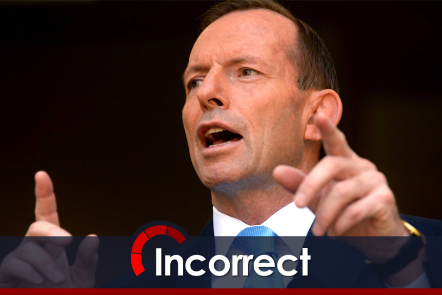 Abbott incorrect on asylum seekers breaking Australian law