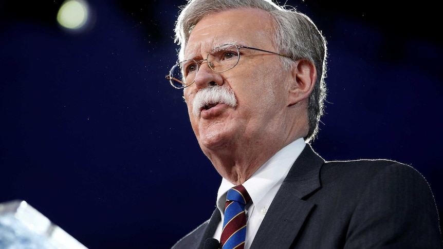 Former US ambassador to the United Nations John Bolton speaks at the Conservative Political Action Conference.