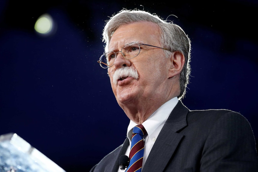Former US ambassador to the United Nations John Bolton speaks at the Conservative Political Action Conference.